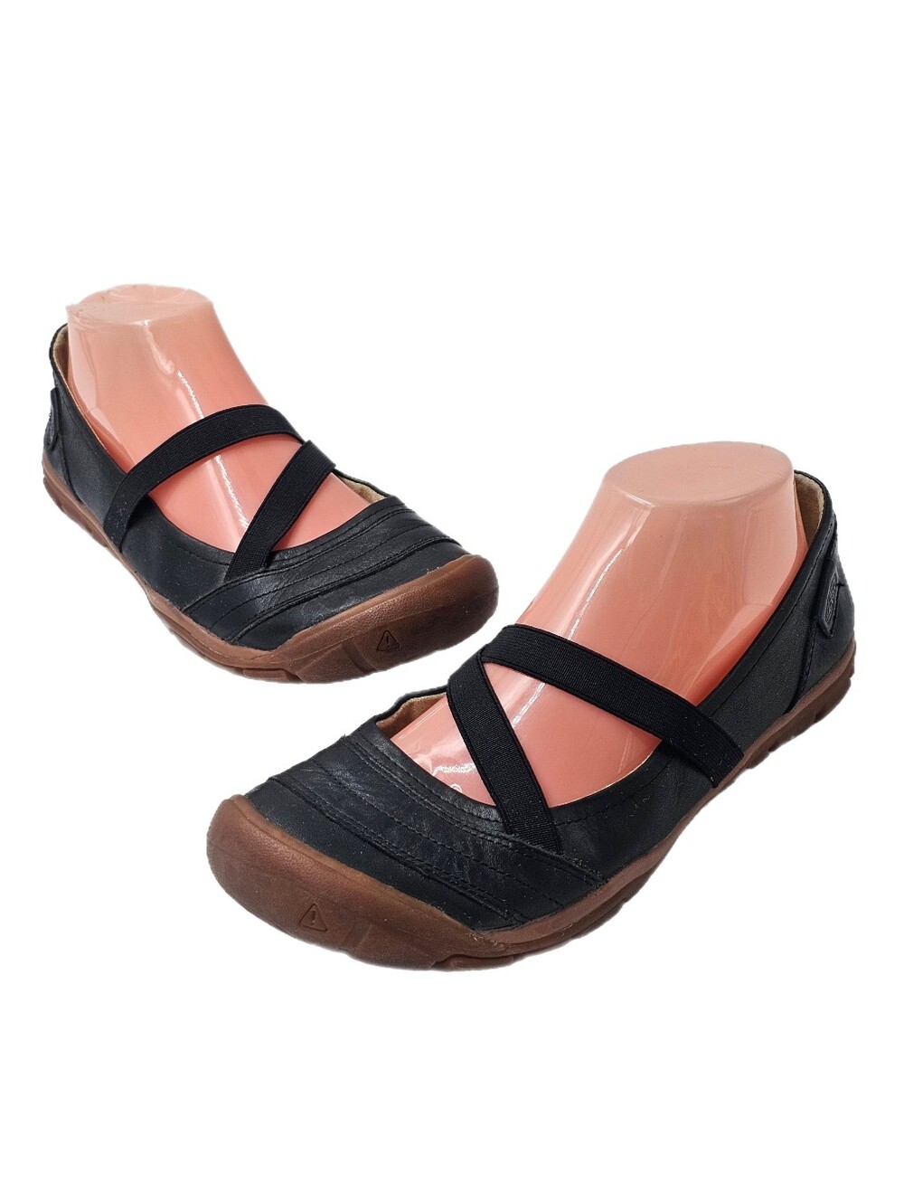 KEEN Presidio MJ Black Waterproof Full Grain Leather Mary Jane Flats Womens 8.5W